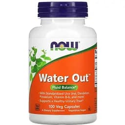 Водний баланс NOW Water Out, 100 вегакапсул