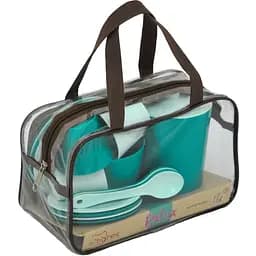 Набір посуду Tigres Relax бірюзовий 17 елементів (39894)