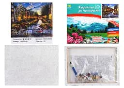 Набір для розпису по номерах Велосипеди, TK Group, 30x40 см, 30058