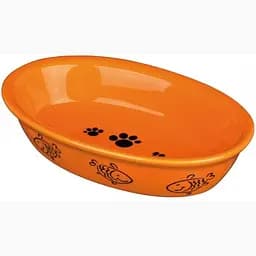 Миска для котів Trixie керамічна овальна 0.2 л 15 см в асортименті 1 шт. (24495) - мініатюра 3