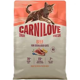 Сухий корм для стерилізованих котів Carnilove True Fresh Beef Sterilised яловичина 2 кг