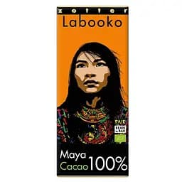 Шоколад чорний Zotter Labooko Maya 100% Cacao органічний 65 г (2 шт. х 32.5 г)