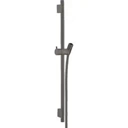 Душова штанга Hansgrohe Unica S Pura 65 см зі шлангом 160 см Brushed Black 28632340 Шліфований чорний хром