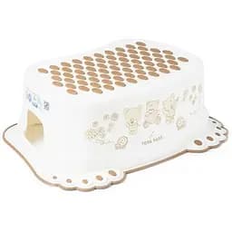 Ступени детские антискользкие в ванну Tega Baby Teddy Bear white pearl