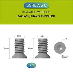 Набір сталевих гвинтів для кліпс Civivi CA-12A - мініатюра 4