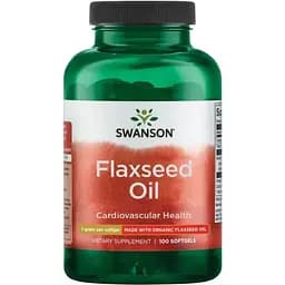 Лляна олія Swanson Flaxseed Oil 1 g 100 softgels