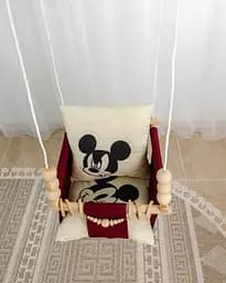 Гойдалка дитяча підвісна Mickey House, гойдалка дитяча м'яка тканинна - мініатюра 5