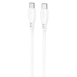 Кабель Proove Simple Silicone Type-C to Type-C 60W (1m) white