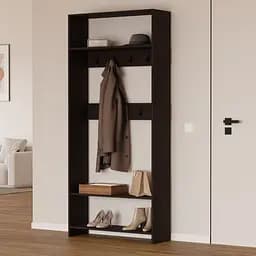 Передпокій Flamecame для верхнього одягу та взуття з гачками W-5 Венге Темний