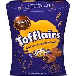 Цукерки Wawel Tofflairs карамель з шоколадною начинкою, 240 г (926830)