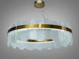 LED-люстра під латунь Diasha 803/800SGD золото, кришталева, 165 Вт, 80 см, 16-25m2