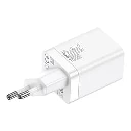 Мережевий зарядний пристрій Baseus Super Si Pro Quick Charger C+U 30W EU білий CCSUPP-E02 - мініатюра 2