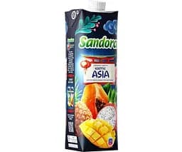 Sandora Exotic Asia, 0,95 л, Сік нектар з Манго, Ананасу, Пітахаї та Папаї неосвітлений Сандора - мініатюра 2