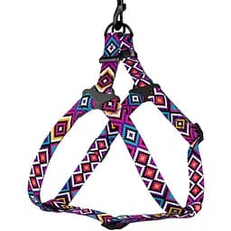 Шлея для собак BronzeDog Urban Гуцульський фіолет M 45-56 см