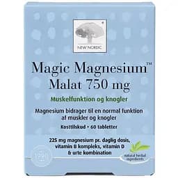 Магній малат New Nordic Magic Magnesium Malat 750 мг 60 таблеток