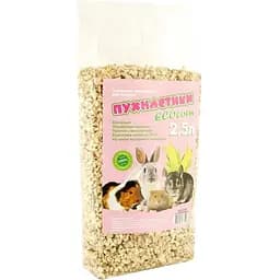 Кукурузный наполнитель для грызунов Пухнастики ECOcorn 2.5 л (кукуруза 2,5л)