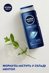 Гель для душу NIVEA MEN Заряд прохолоди 3в1 для тіла обличчя та волосся 500 мл - мініатюра 4