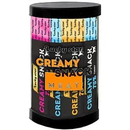 Мікс лагідного м'ясного пюре для котів Lucky Star у стіках курка, індичка, кролик 24 шт.