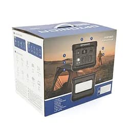 Зарядна станція Optonica B400-A1. Ємність 320Wt/h, Потужність 400Вт. Out:2xAC230, 2хDC13.3V/10A, USB-3x5V/2.4A, Type-C 60W(PD), 237х195х190мм. 5.9кг - мініатюра 2