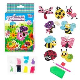 Алмазная мозаика "Букашки" 56169 4FUN Game Club, наклейки, стилус, силиконовый клей, поддной, алмазы, в коробке (6945717412415)