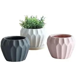 Цветочный горшок Led Cerra 15.5 х 15.5 х 12.5 см без поддона в ассортименте (A040059)