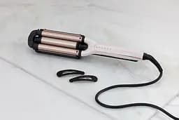 Плойка Remington ProLuxe 4 в 1, для хвиль, 90 Вт, температурних режимів 5, D-15 мм, 150-210 С, кераміка, біло-золотий - мініатюра 2