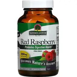 Червона малина Nature's Answer Red Raspberry 950 мг 90 вегетаріанських капсул