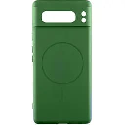 Чохол Silicone Cover Lakshmi Full Camera (AA) with MagFit для Google Pixel 8 Pro Зелений / Dark green
