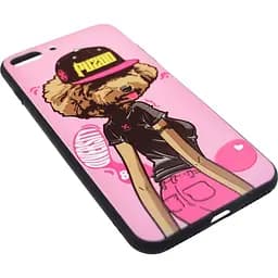 Чохол-накладка PUZOO TPU Case with UV Printing Hip Hop iPhone 7 Plus /8 Plus DJ Teddy Pink - мініатюра 3