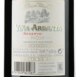 Вино La Rioja Alta Vina Ardanza Reserva 2015, червоне, сухе, 0,75 л - мініатюра 3