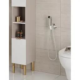 Набір гігієнічного душу (запірний вентиль) Hansgrohe S EcoSmart+ на змішану воду Brushed Bronze 29232140, Бронза - мініатюра 3