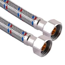 Шланг нержавіюча сталь Solomon 1/2″х1/2″ ВВ 2,0м HS30