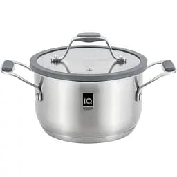 Кастрюля IQ Be Brave нержавеющая сталь 4.2 л с крышкой 22 см (IQ-2052-22)