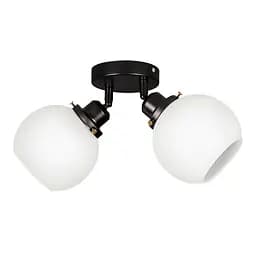 Люстра стельова E27 Levistella 916X09F-2 BK+WH (120), 2 плафона, чорний/білий, сучасний стиль