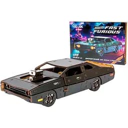 Деревянный 3D конструктор Fast Furious PuzzleOk Puz-62519 125 деталей черный