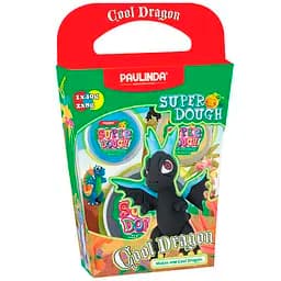 Маса для ліплення Paulinda Super Dough Cool Dragon з рухомими очима чорний (PL-081378-17)