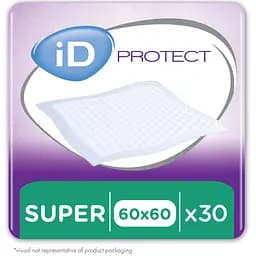 Одноразовые гигиенические пеленки iD Protect Expert Super 60x60 см 30 шт.