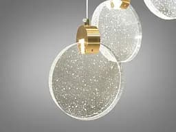 Стельова люстра LED Diasha 3008/8G, 24W, золота, сучасний стиль для коридору, спальні, офісу, кафе - мініатюра 5