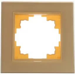 Рамка Brille одинарная шампань (стекло) NB-1F iv