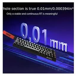 Клавиатура игровая механическая JEDEL KL166 Hot-Swap Outemu Magnetic Swich Black - мініатюра 6