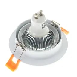 Світильник врізний поворотний Brille HDL-DT 108/1 MR16 WH 36-246 - мініатюра 7