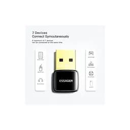 Bluetooth-адаптер Essager Starlord USB Bluetooth 5.0 Adapter Black (EBT50-XJ01-Z) - мініатюра 4