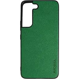 Чохол Aioria Cross Pattern Case для Samsung Galaxy S22 Green