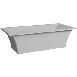 Ванна окремостояча глянцева Amdcon Tytul 185x85 з литого каменю TYTUL_185_HL Білий