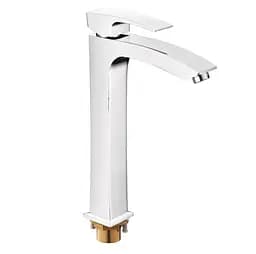 G1007-11 Змішувач для умивальника високий гайка хром Ø35 Gappo 1/8, Хром