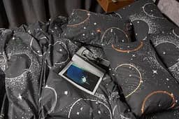 Комплект постільної білизни Moon&Star Бязь Gold Люкс Cosmic Glow King Size 220x240 наволочки 2х70х70 - мініатюра 2