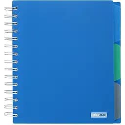 Зошит на пружині Buromax Classic В5 (170x205) 120 аркушів 3 розділювачі синій (BM.24355911-02)