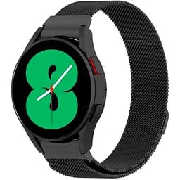 Ремінець для Samsung Galaxy Watch 4 Classic 42mm - чорний Watchbands Milanese Loop ширина кріплення 20мм металевий (WB00S4MMILANESE4BLACK442)