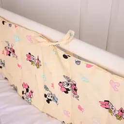 Суцільний борт в ліжечко MirSon Kids Time 20-0043 Green Mikey Mouse 30х180 см (2200009666391) - мініатюра 2