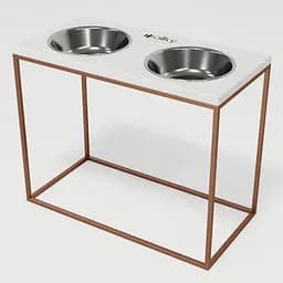 Hollky Base XL40 — миски на підставці для великих собак (2 × 1,8 л, висота 40 см) - мініатюра 2